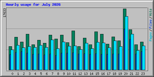 Hourly usage for July 2026