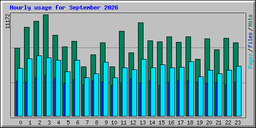 Hourly usage for September 2026